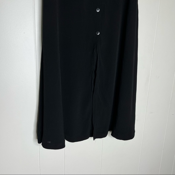 Urban Outfitters Black Button Down Midi Skirt Sz S - Picture 5 of 7